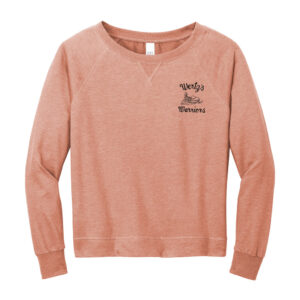 Ladies Crewneck Sweatshirt — CRA- Women's Sweatshirts- Rose- Front