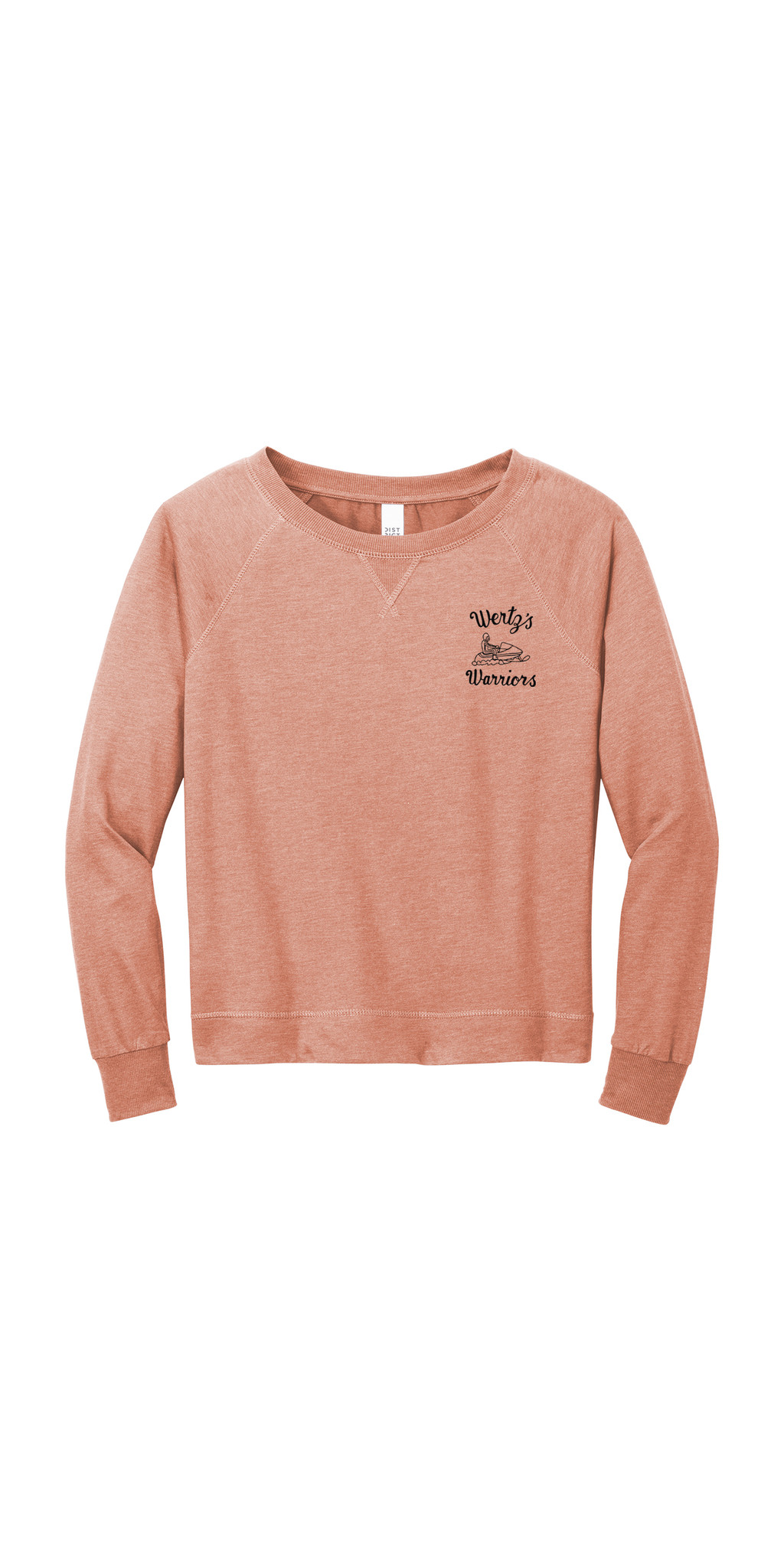 Ladies Crewneck Sweatshirt — CRA- Women's Sweatshirts- Rose- Front