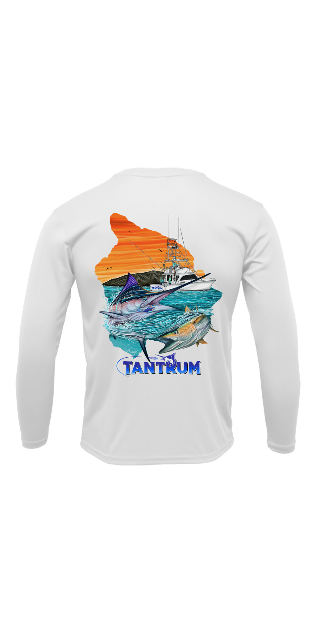 Tantrum Kona Fishing Charters — CRA- Offshore on Demand- Tantrum.- Website- Shirt Back- JPEG