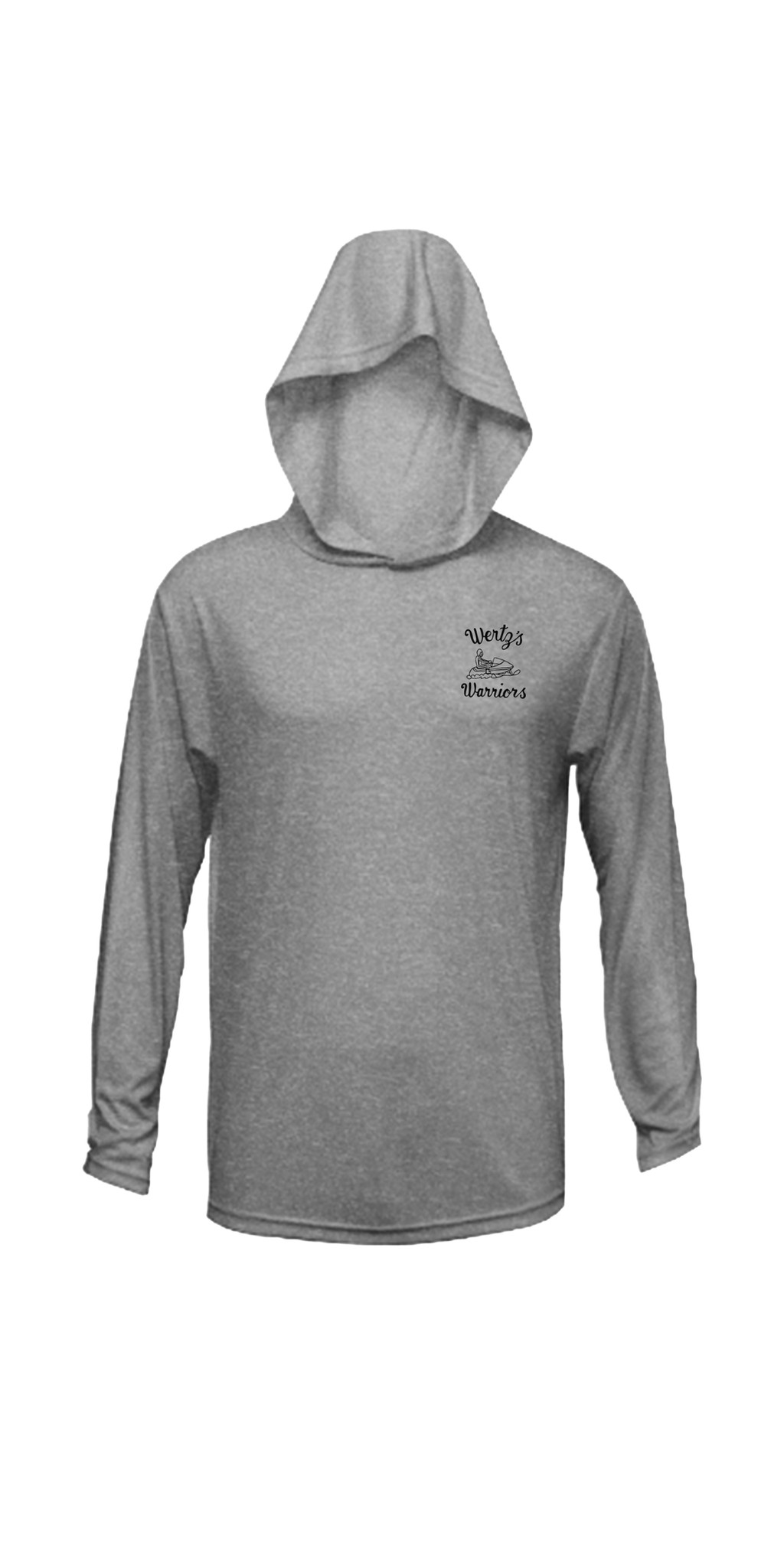 Wertz Warriors Performance Hoodie — CRA- Heather Grey Hoodie Performance- Front