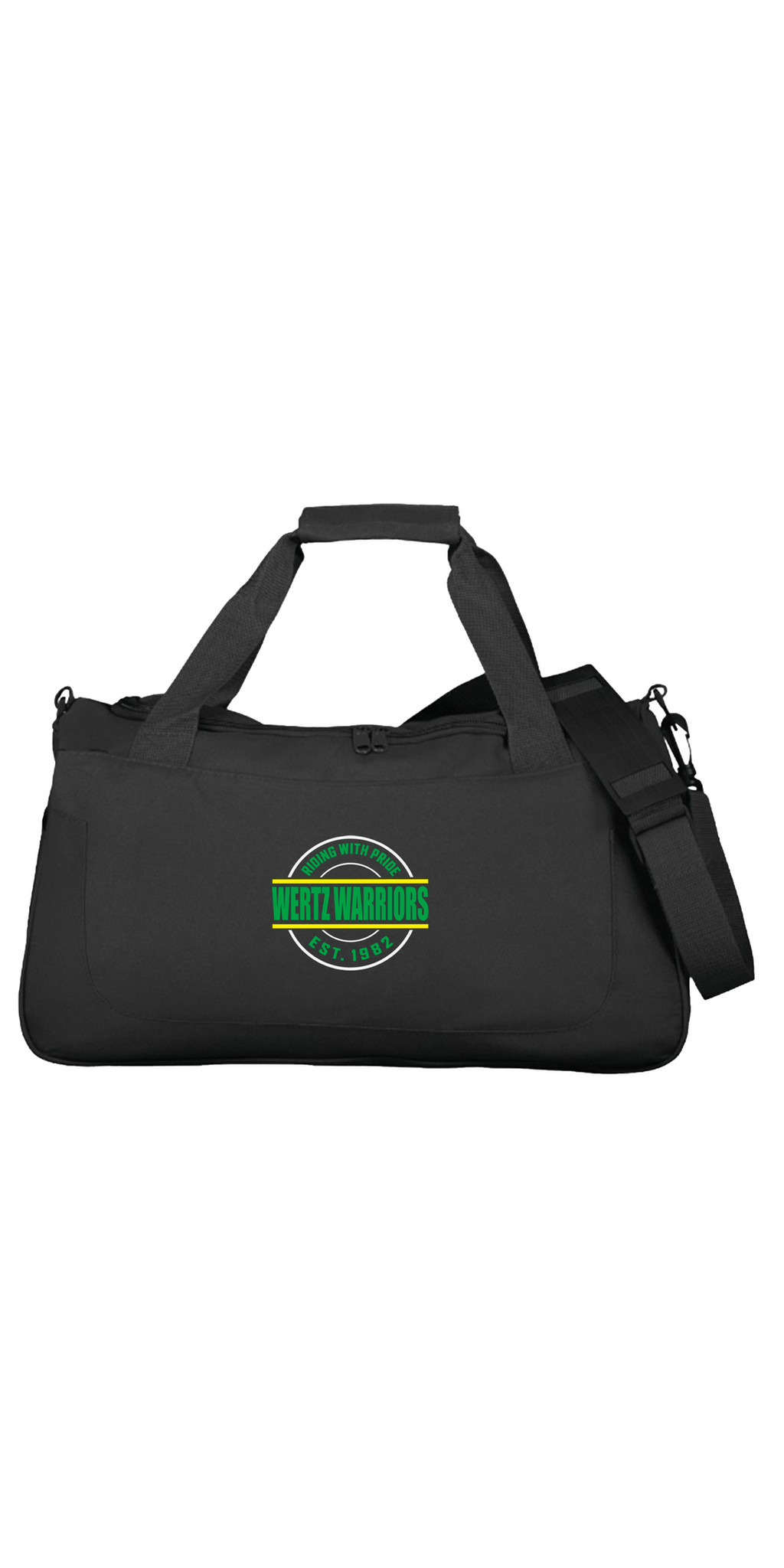 Wertz Warriors Duffle Bag — CRA- Duffel Bag- Black- Front