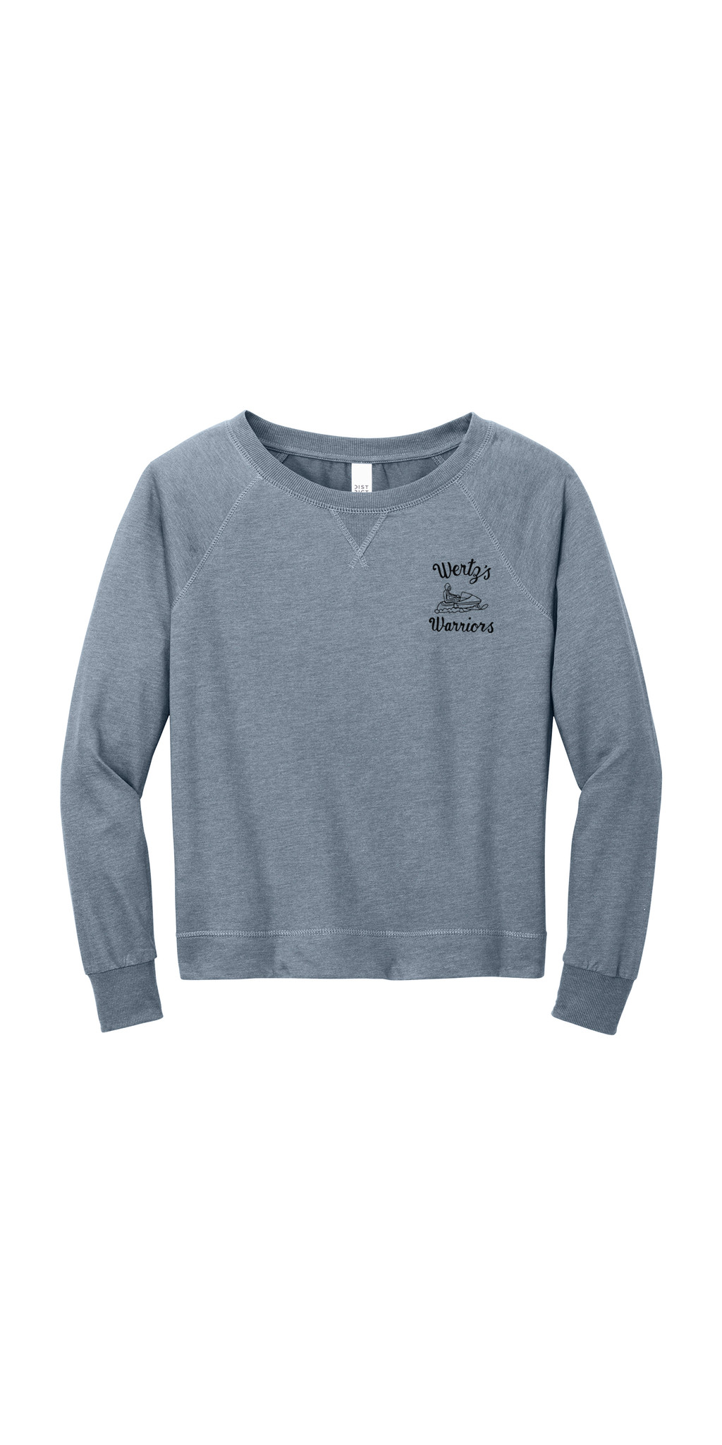 Ladies Crewneck Sweatshirt — CRA- Women's Sweatshirts- Flint Blue- Front