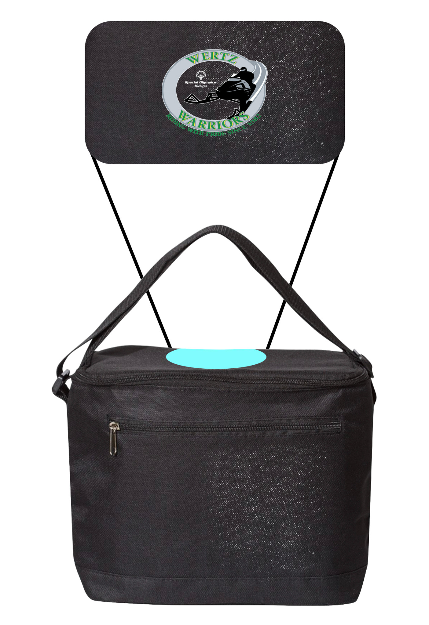 12-pack Cooler bag — CRA- 12 Pack Cooler Bag- Black- Front_edited