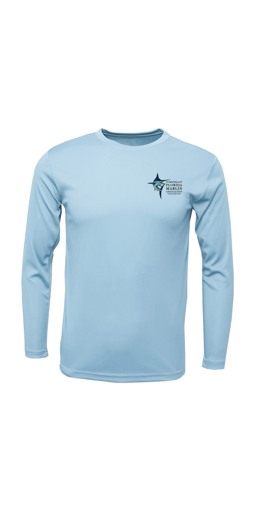 NorthEast Florida Mahi Tournament — CRA- Mahi Tournament LS Ice Blue Performance- Front