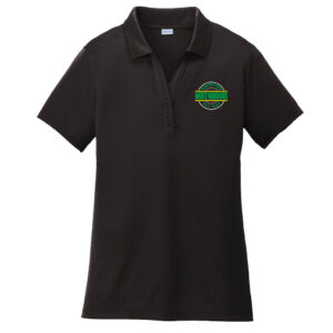 Wertz Warriors Ladies Polo — 1. CRA- Ladies Polo- Black- Front