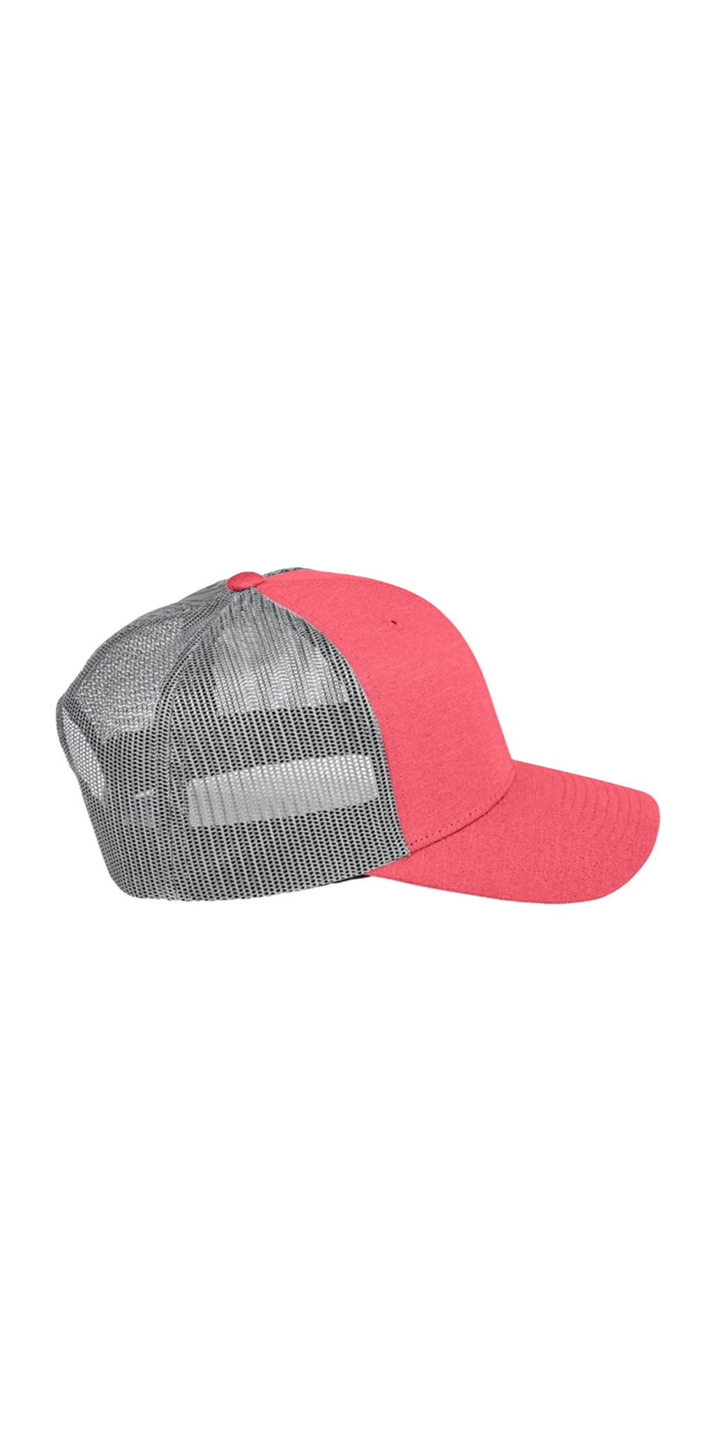 Wertz Warriors Hat — Red Hat- Right Side- Tilted Circle Design Left Panel
