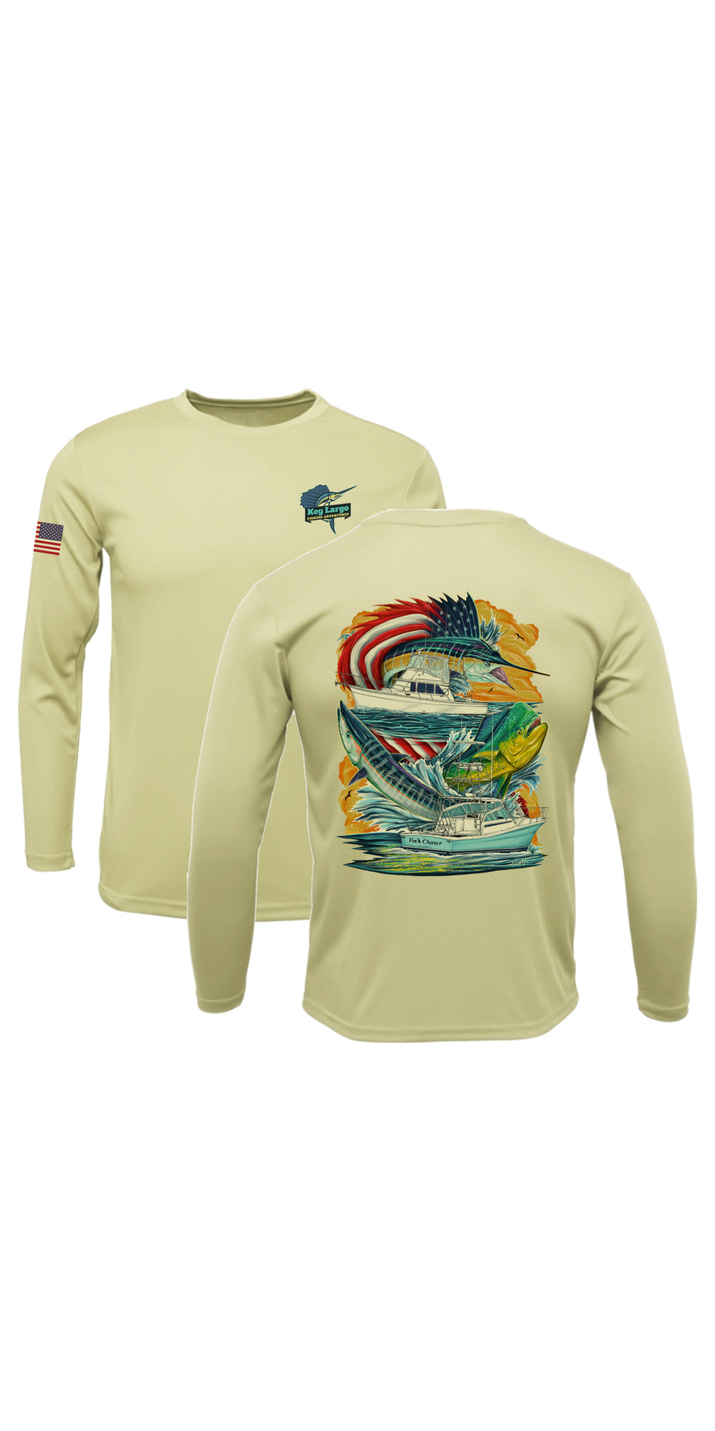 Key Largo Fishing Adventures — cra- offshore on demand- fin chaser & no fear- website visuals- light yellow