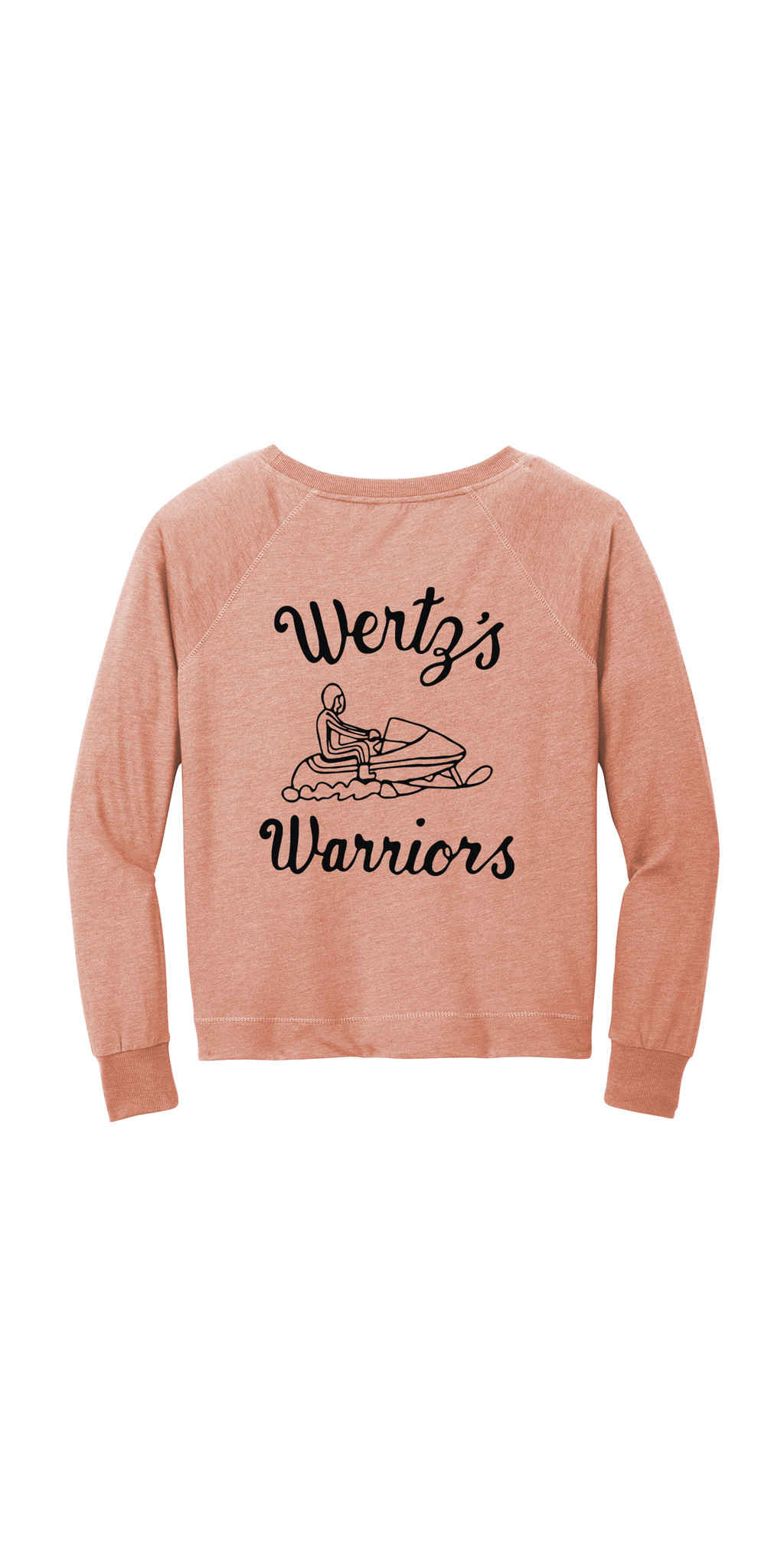 Ladies Crewneck Sweatshirt — CRA- Women's Sweatshirts- Rose- Back