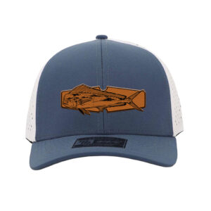 Mahi Hats — 5. FS Collection- Mahi 6 Panel- Deep Blue White- Front