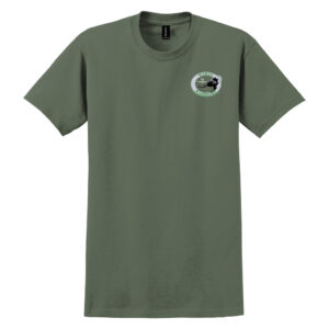 Men's Offical Wertz Warrors Cotton Tee — CRA- Short Sleeve Military Green T-Shirt- Front